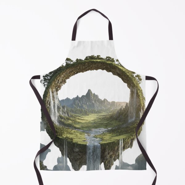 Item preview, Floating Ring Island Fantasy Landcape Waterfall  designed and sold by LC&LCPlatform.