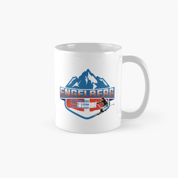 Item preview, Engelberg Ski Switzerland Skiing Alps Sticker T-Shirt 02 designed and sold by flamesnejme.