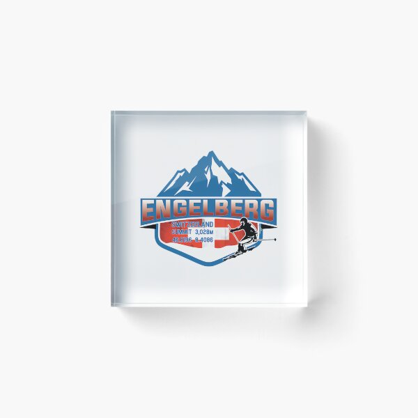 Item preview, Engelberg Ski Switzerland Skiing Alps Sticker T-Shirt 02 designed and sold by flamesnejme.