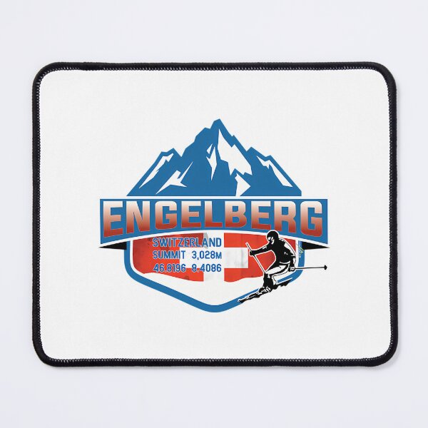 Item preview, Engelberg Ski Switzerland Skiing Alps Sticker T-Shirt 02 designed and sold by flamesnejme.