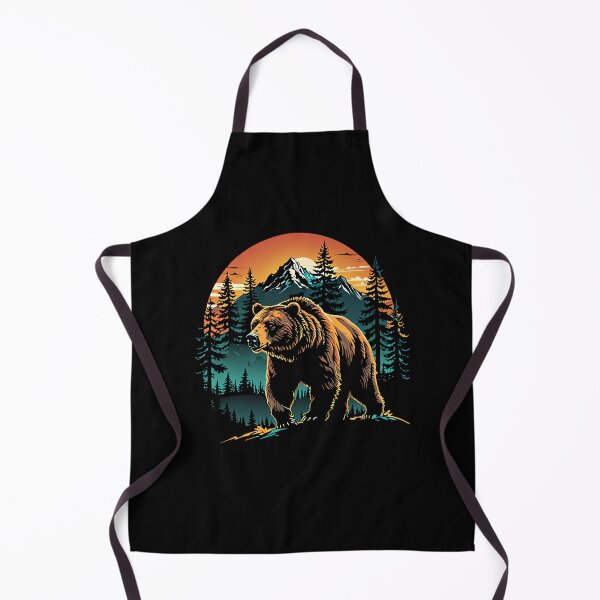Item preview, Grizzly Bear Mountain Sunset Forest Art  designed and sold by The Assortment.