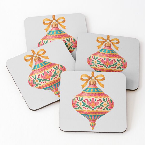 Item preview, Colorful Floral Folk Art Hanging Ornament designed and sold by hattie's.