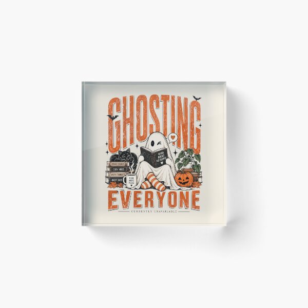 Item preview, Ghosted Everyone Halloween Shirt, Girly Purple Bow Ghost, Grunge Faded Bookish Tee, Funny Romance Reader Gift, Fall Ghost Shirt designed and sold by Quiajia.