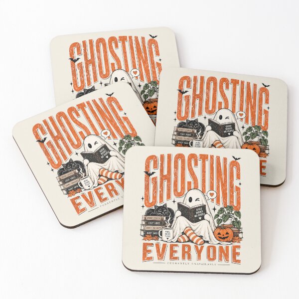 Item preview, Ghosted Everyone Halloween Shirt, Girly Purple Bow Ghost, Grunge Faded Bookish Tee, Funny Romance Reader Gift, Fall Ghost Shirt designed and sold by Quiajia.