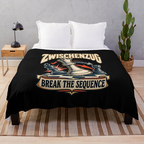 Item preview, Zwischenzug Break The Sequence - Chess Tactics Humor designed and sold by MOTIFOLK.