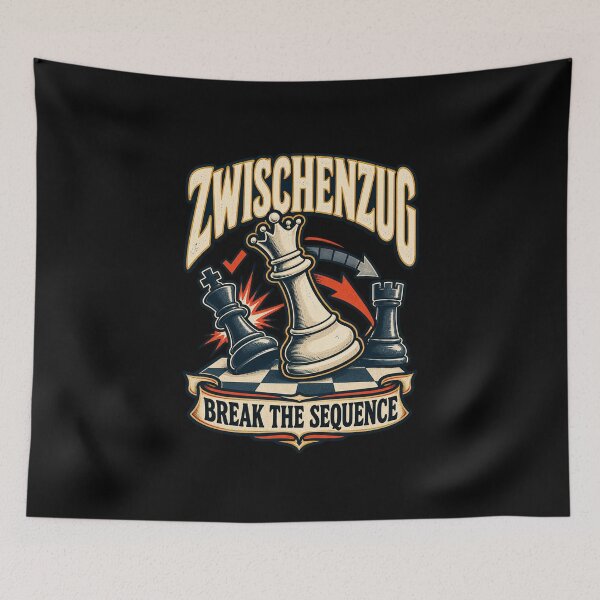 Item preview, Zwischenzug Break The Sequence - Chess Tactics Humor designed and sold by MOTIFOLK.