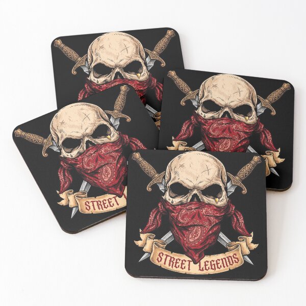 Item preview, Badass Gangster Skull Crossed Swords Streetwear Art designed and sold by Munib302.