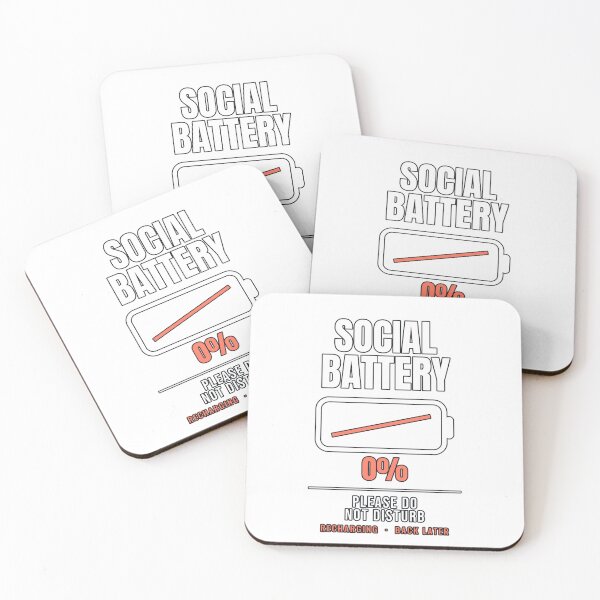 Item preview, Social Battery Zero Please Do Not Disturb designed and sold by PeaksAndPrints.