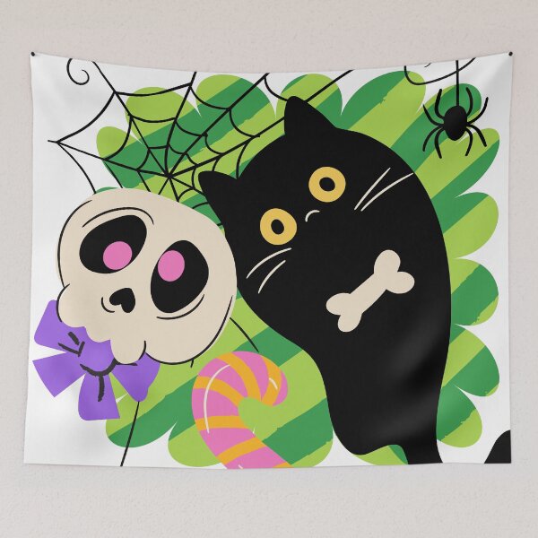 Item preview, fright night Halloween sticker designed and sold by NatalkaP.