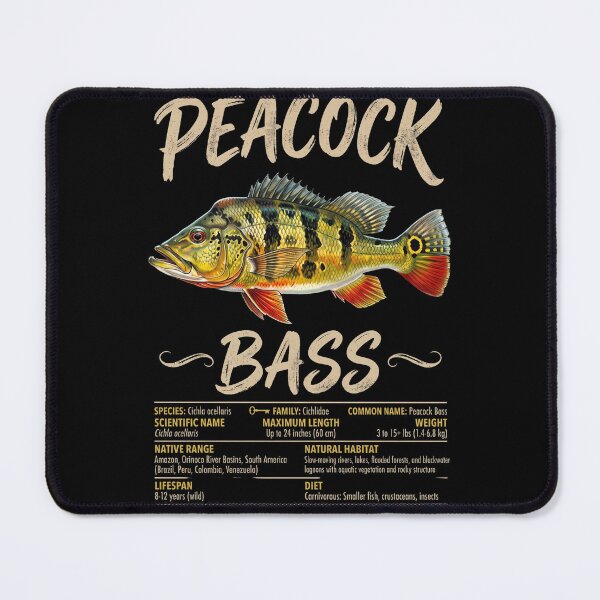 Item preview, Peacock Bass Fishing Angler Freshwater Fisherman designed and sold by TeeVibesshop.