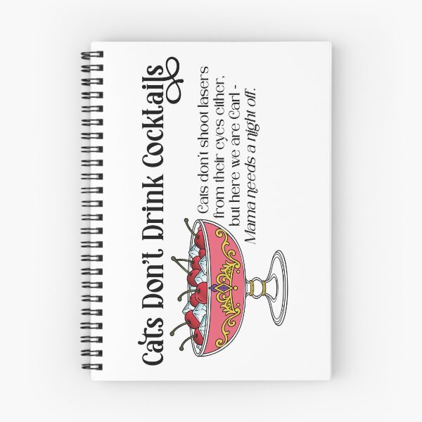Item preview, Cats Don’t Drink Cocktails | Princess Donut Dirty Shirley designed and sold by Leslie Makes Art & Crafts.