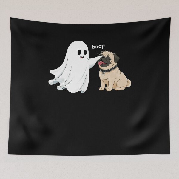 Item preview, Fantasma Boop Perro Halloween designed and sold by suhairee-studio.