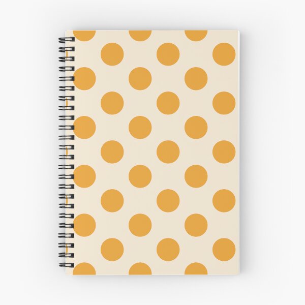 Item preview, Large tangerine polka dots on cream designed and sold by Nolan6.