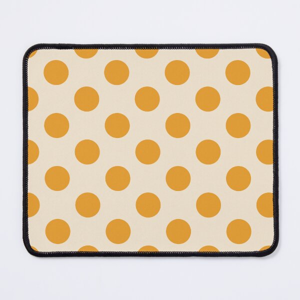 Item preview, Large tangerine polka dots on cream designed and sold by Nolan6.