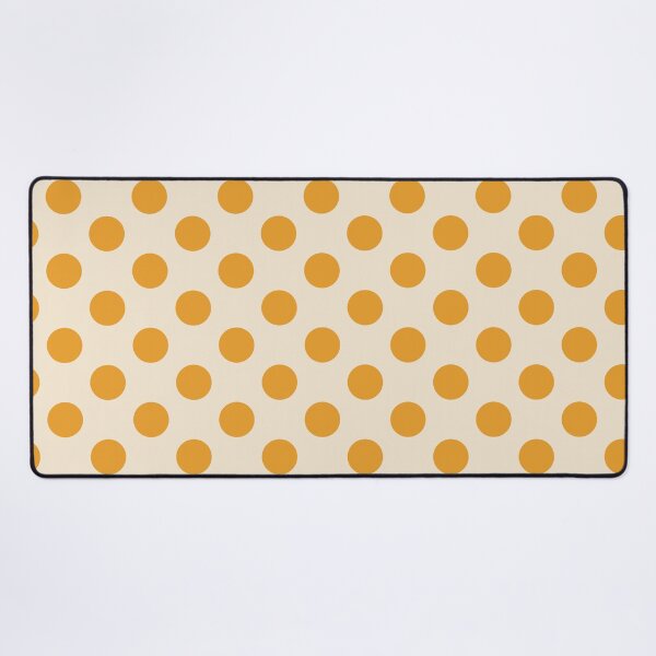 Item preview, Large tangerine polka dots on cream designed and sold by Nolan6.