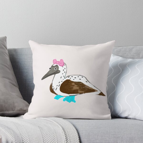Item preview, Blue Footed Booby Bird With Pink Bow designed and sold by TorriesShop.