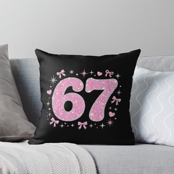 Item preview, Pink Glitter 67 - Coquette Bow 67 - Y2K 67 Birthday Girl designed and sold by Vibe-Vary.