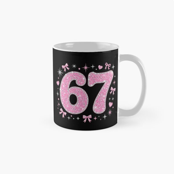 Item preview, Pink Glitter 67 - Coquette Bow 67 - Y2K 67 Birthday Girl designed and sold by Vibe-Vary.