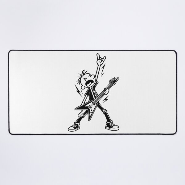Item preview, Black and White Punk Guitar Rebel designed and sold by choudane.