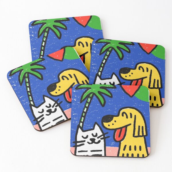 Item preview, The Feline Canidae’s Unbe-leaf-able Tropical Thirst Trap designed and sold by Print Fiction.