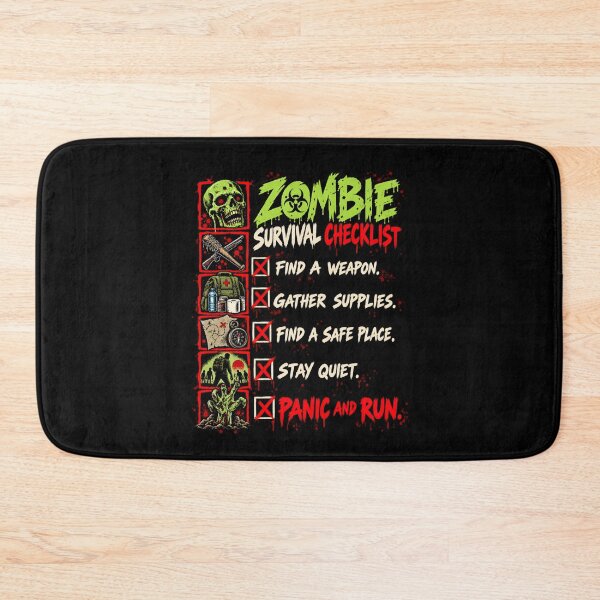 Item preview, Zombie Survival Checklist - Horror Apocalypse designed and sold by SidTastic .