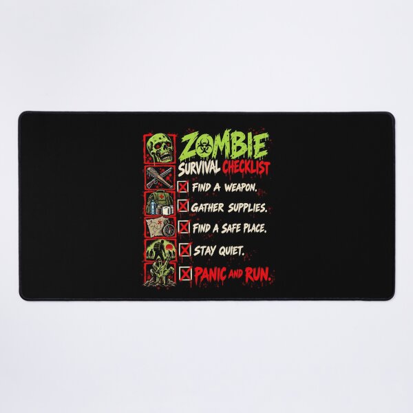 Item preview, Zombie Survival Checklist - Horror Apocalypse designed and sold by SidTastic .