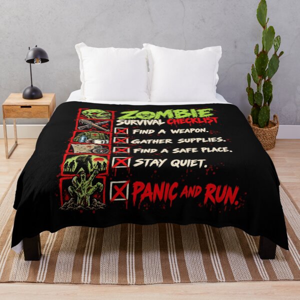 Item preview, Zombie Survival Checklist - Horror Apocalypse designed and sold by SidTastic .