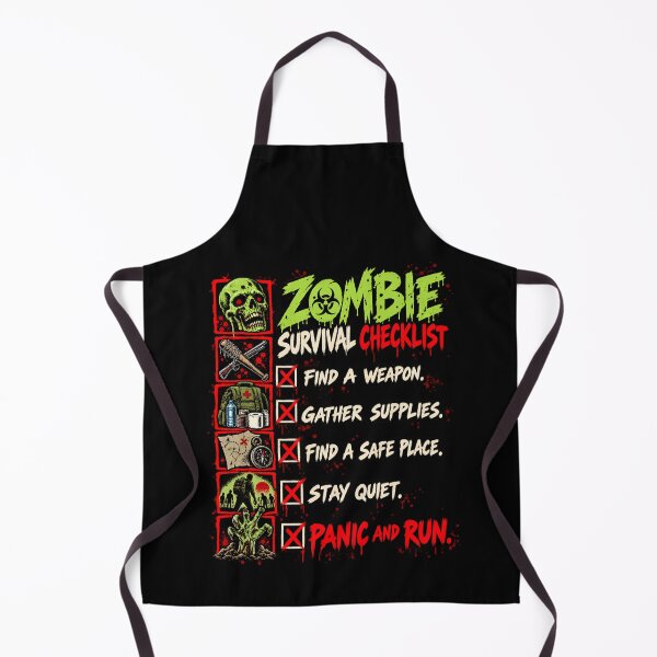 Item preview, Zombie Survival Checklist - Horror Apocalypse designed and sold by SidTastic .