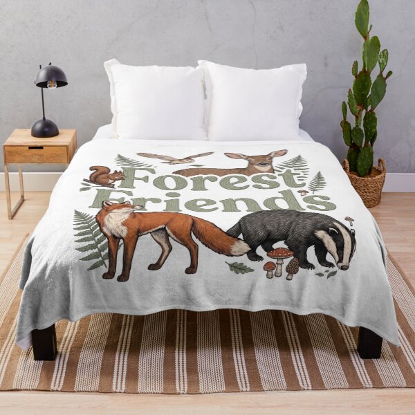 Item preview, Forest Friends Detailed Vintage Wildlife Art designed and sold by Shopeon Designs.
