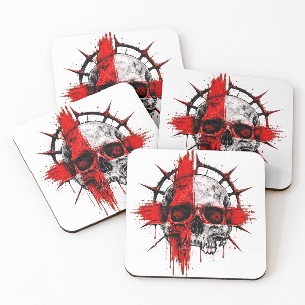 Item preview, Bloody Red Cross Skull Horror Grunge Design designed and sold by Munib302.