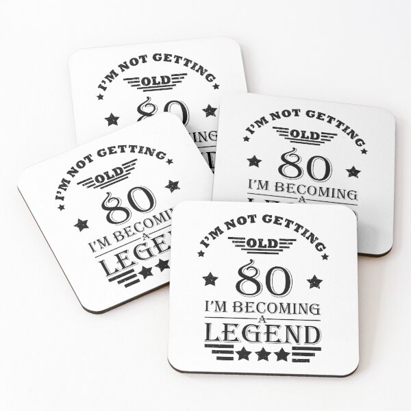Item preview, I'm Not Getting Old I'm Becoming A Legend - Vintage 80 years old - 80th Birthday Party Gift designed and sold by Alexaltay.