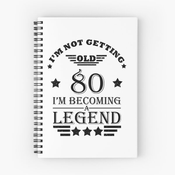 Item preview, I'm Not Getting Old I'm Becoming A Legend - Vintage 80 years old - 80th Birthday Party Gift designed and sold by Alexaltay.