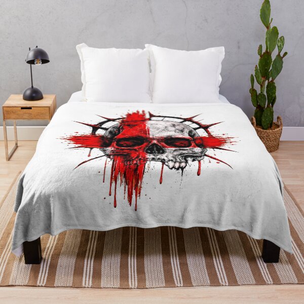 Item preview, Bloody Red Cross Skull Horror Grunge Design designed and sold by Munib302.