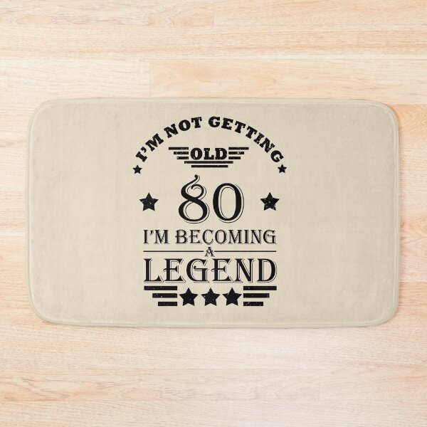 Item preview, I'm Not Getting Old I'm Becoming A Legend - Vintage 80 years old - 80th Birthday Party Gift designed and sold by Alexaltay.