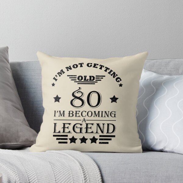 Item preview, I'm Not Getting Old I'm Becoming A Legend - Vintage 80 years old - 80th Birthday Party Gift designed and sold by Alexaltay.