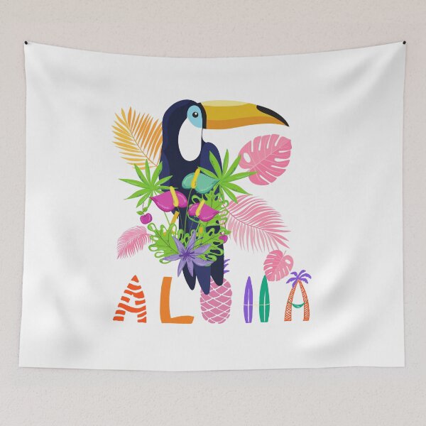 Item preview, Aloha Tropical Toucan Summer Beach Design designed and sold by SoftLifeClub.