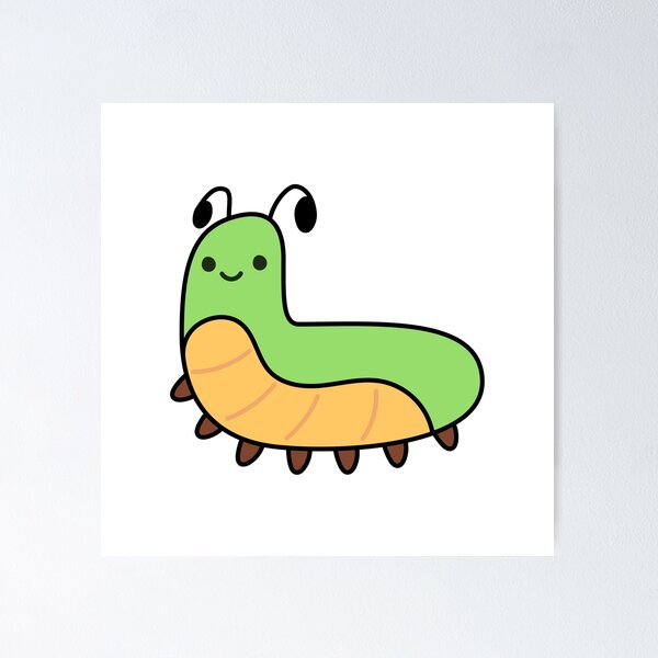 Item preview, Caterpillar designed and sold by SideQuestDoodles.