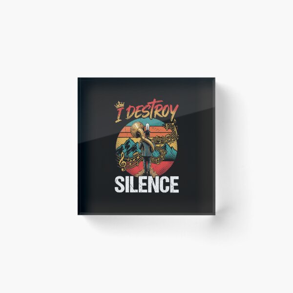 Artikelvorschau, I Destroy Silence Marching Band Tubaspieler Musiker entworfen und verkauft von TeeVibesshop.