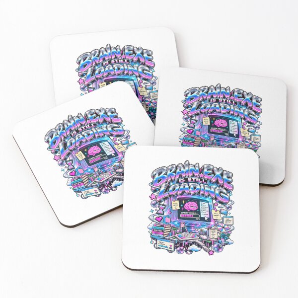 Item preview, Brain.exe Is Still Loading – Funny Overthinking Y2K Computer Brain designed and sold by NarpLTD.