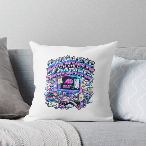 Item preview, Brain.exe Is Still Loading – Funny Overthinking Y2K Computer Brain designed and sold by NarpLTD.