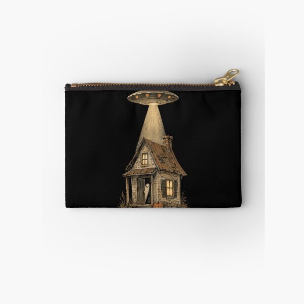 Item preview, UFO Over a Tiny Haunted House designed and sold by SignumShop.