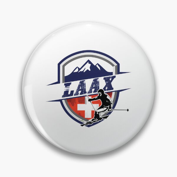 Item preview, Laax Ski Switzerland Skiing Alps Sticker T-Shirt 02 designed and sold by flamesnejme.