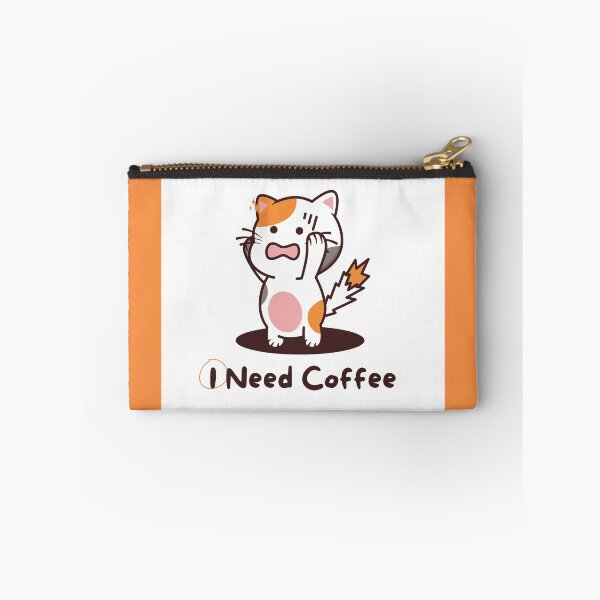 Item preview, I Need Coffee - Stressed Cute Cat designed and sold by MiaBellaGirl.