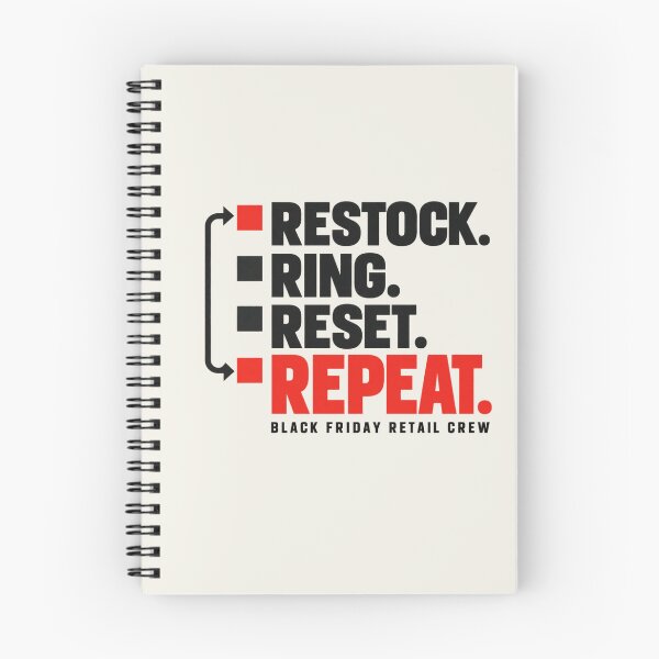 Item preview, Black Friday Retail Worker Shirt – Restock Ring Reset Repeat designed and sold by astersgraphics.