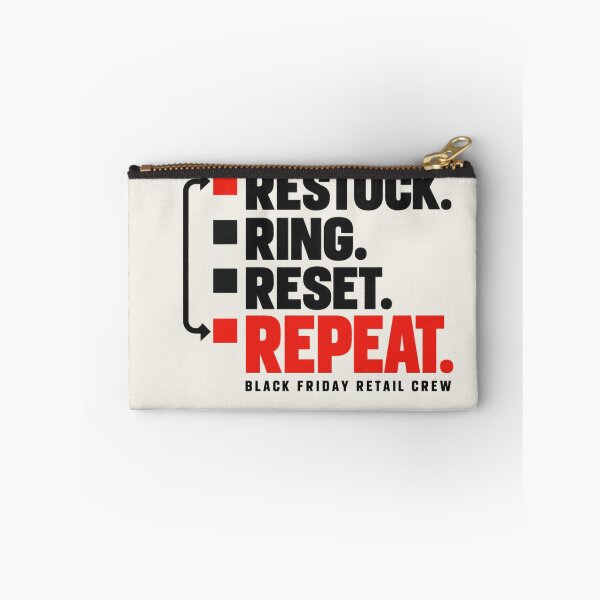 Item preview, Black Friday Retail Worker Shirt – Restock Ring Reset Repeat designed and sold by astersgraphics.