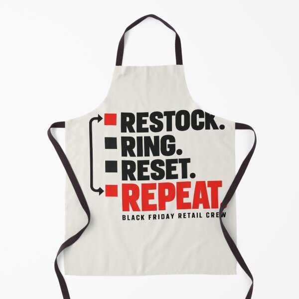 Item preview, Black Friday Retail Worker Shirt – Restock Ring Reset Repeat designed and sold by astersgraphics.