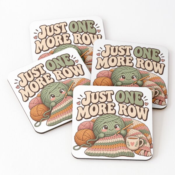 Item preview, Just One More Row – Funny Crochet Lover Crafting Humor designed and sold by Print-Mingle01.