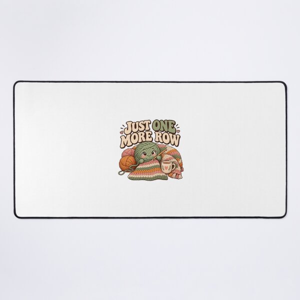 Item preview, Just One More Row – Funny Crochet Lover Crafting Humor designed and sold by Print-Mingle01.