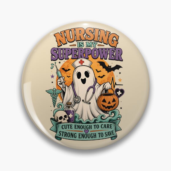 Item preview, Nursing is my superpower - Cute enough to care, strong enough to save - Halloween for nurses designed and sold by ParadoxParadox.