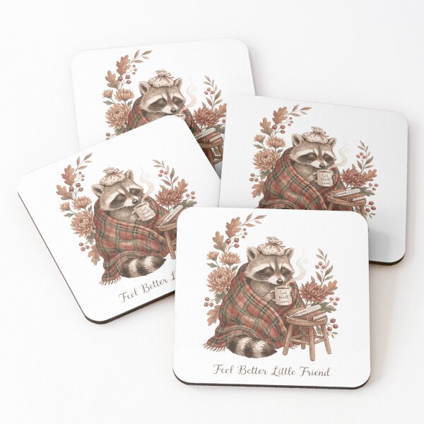 Item preview, Raccoon Feel Better Little Friend designed and sold by Tiffany Roy.